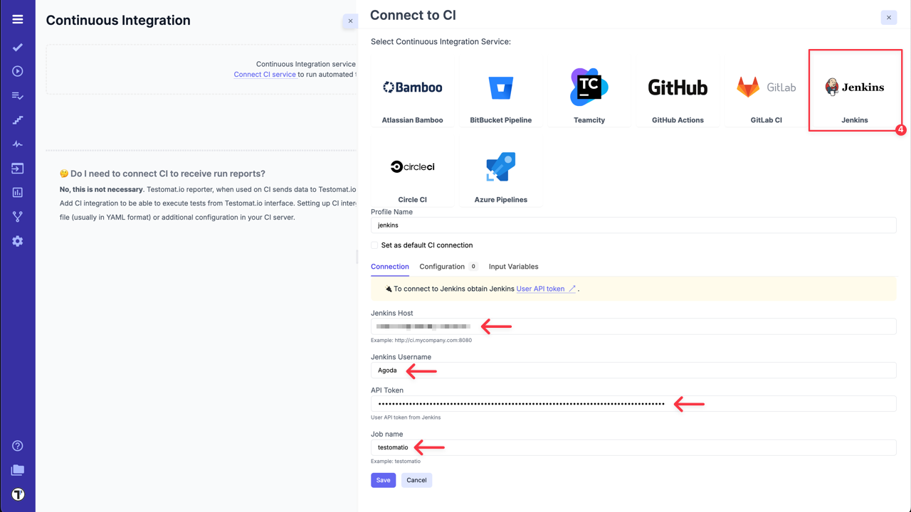Testomatio - Jenkins